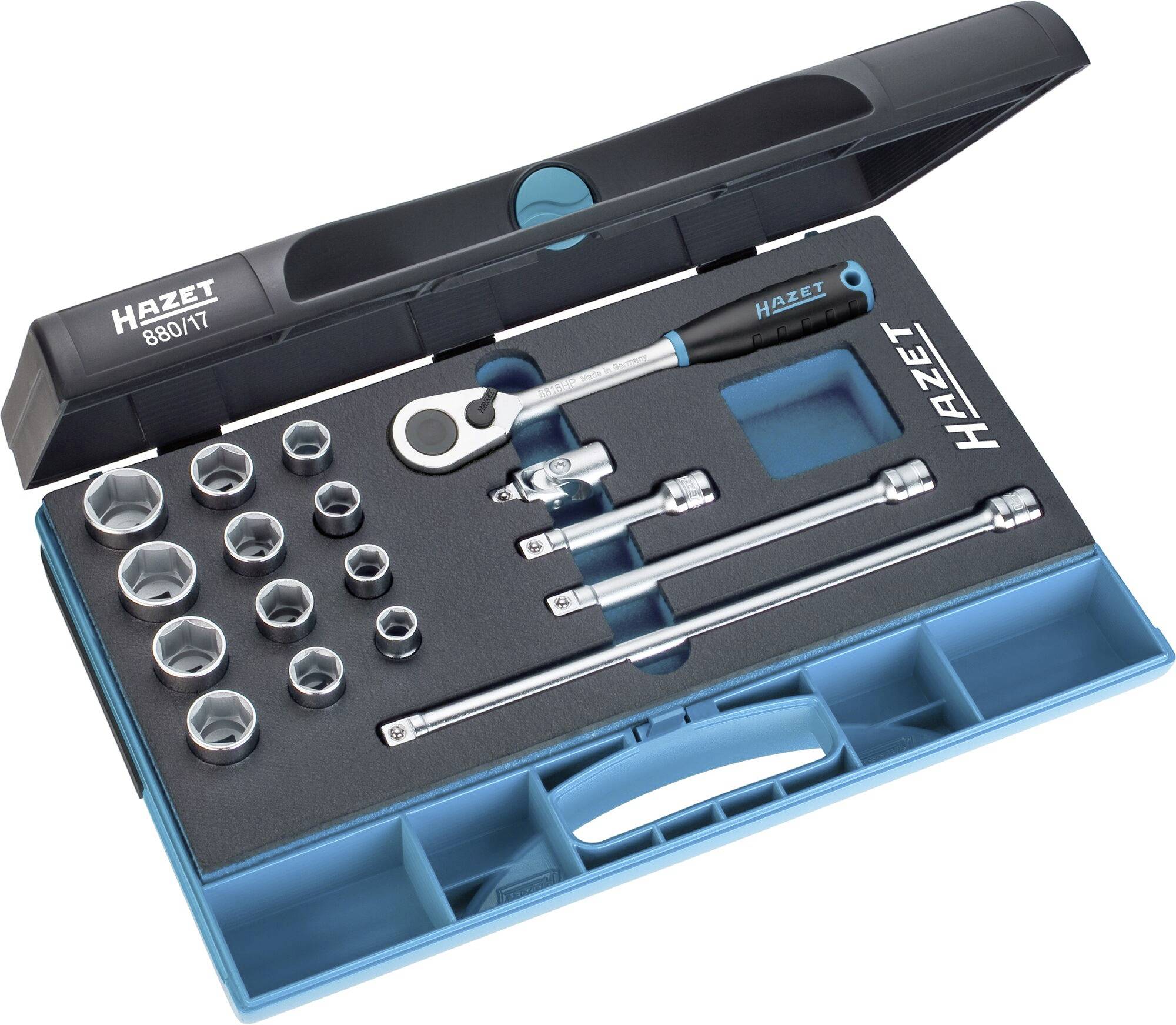 Hazet Steckschlüsselsatz metrisch 3/8" (10 mm) 17teilig 880/17