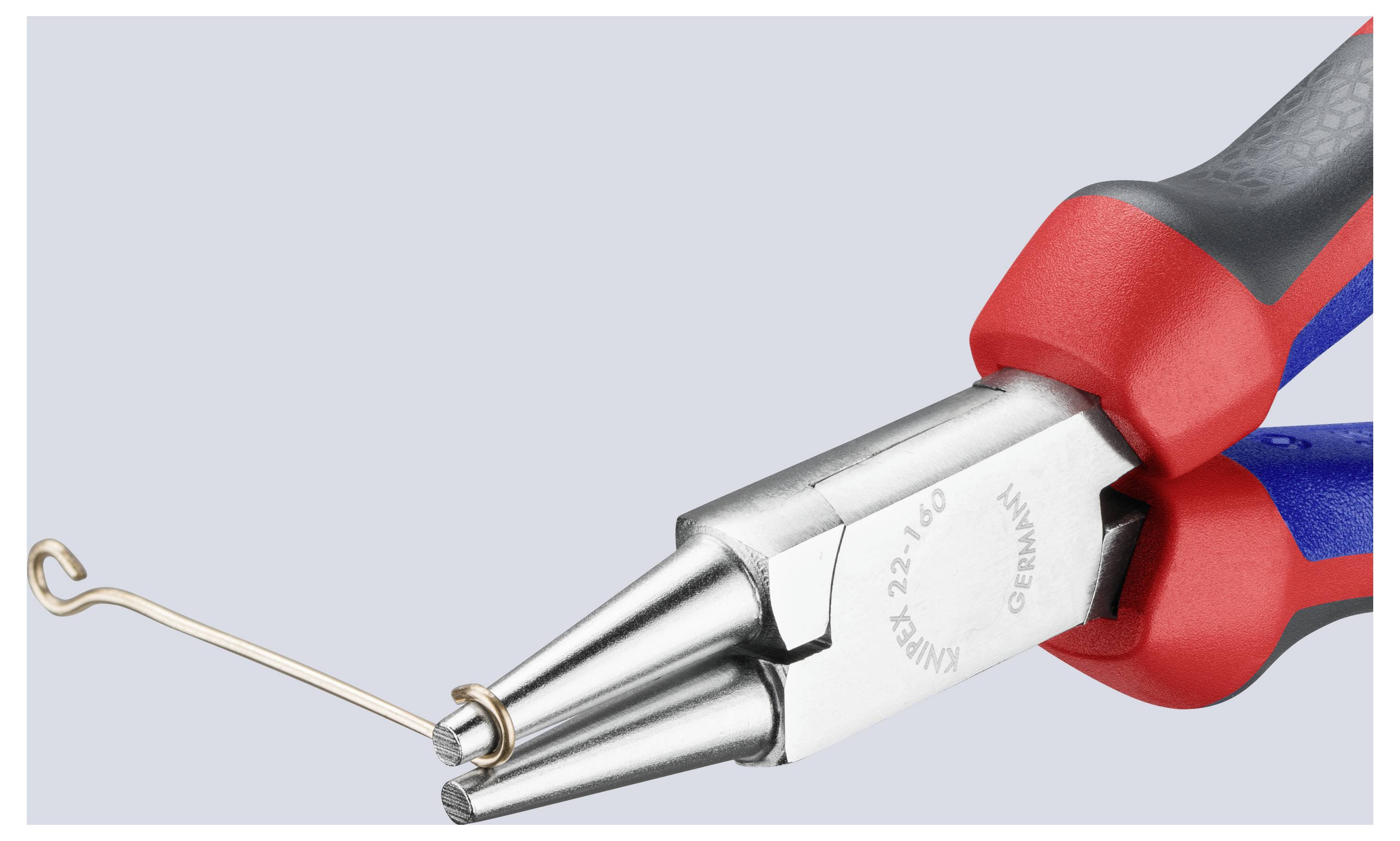 Knipex 22 05 160 Werkstatt Rundzange Gerade Chrom-Vanadium Elektrostahl 160mm