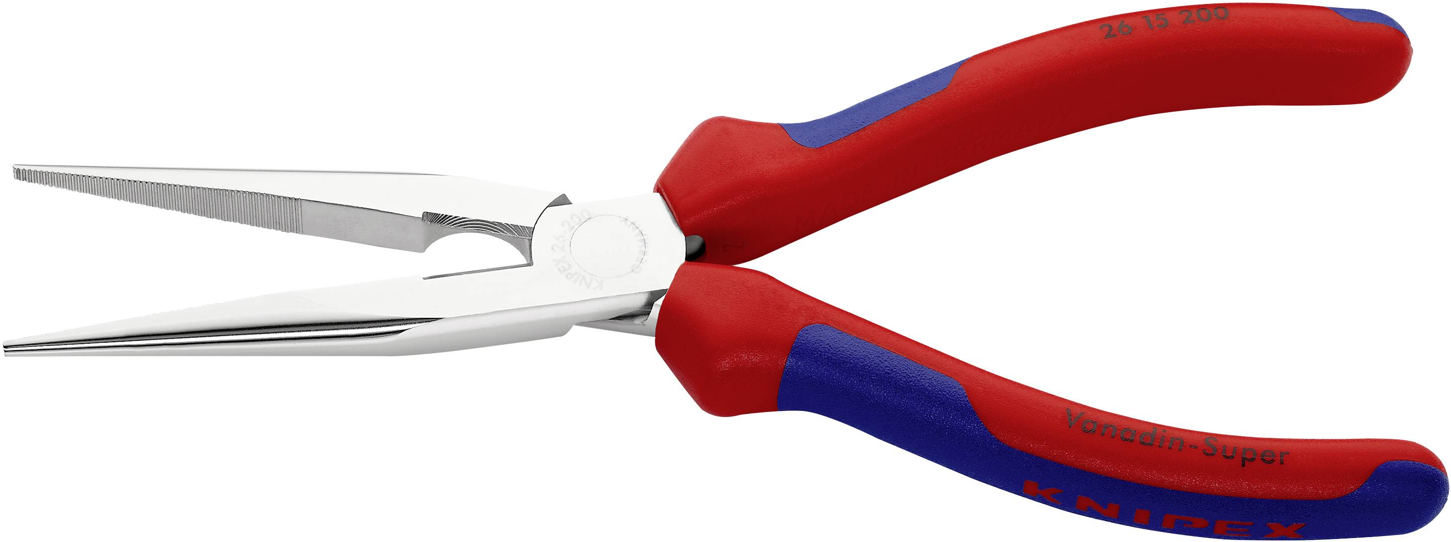 Knipex 26 15 200 Werkstatt Flachrundzange Gerade Chrom-Vanadium Elektrostahl 200mm