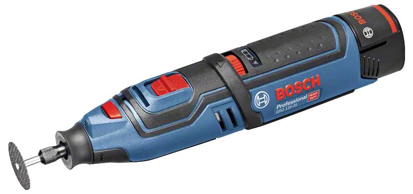 Bosch Professional GRO 12 V LI 06019C5001 Akku-Multifunktionswerkzeug inkl. 2. Akku, mit Zubehör, inkl. Koffer 9teilig 12 V 2 Ah Anzahl mitgeliefer