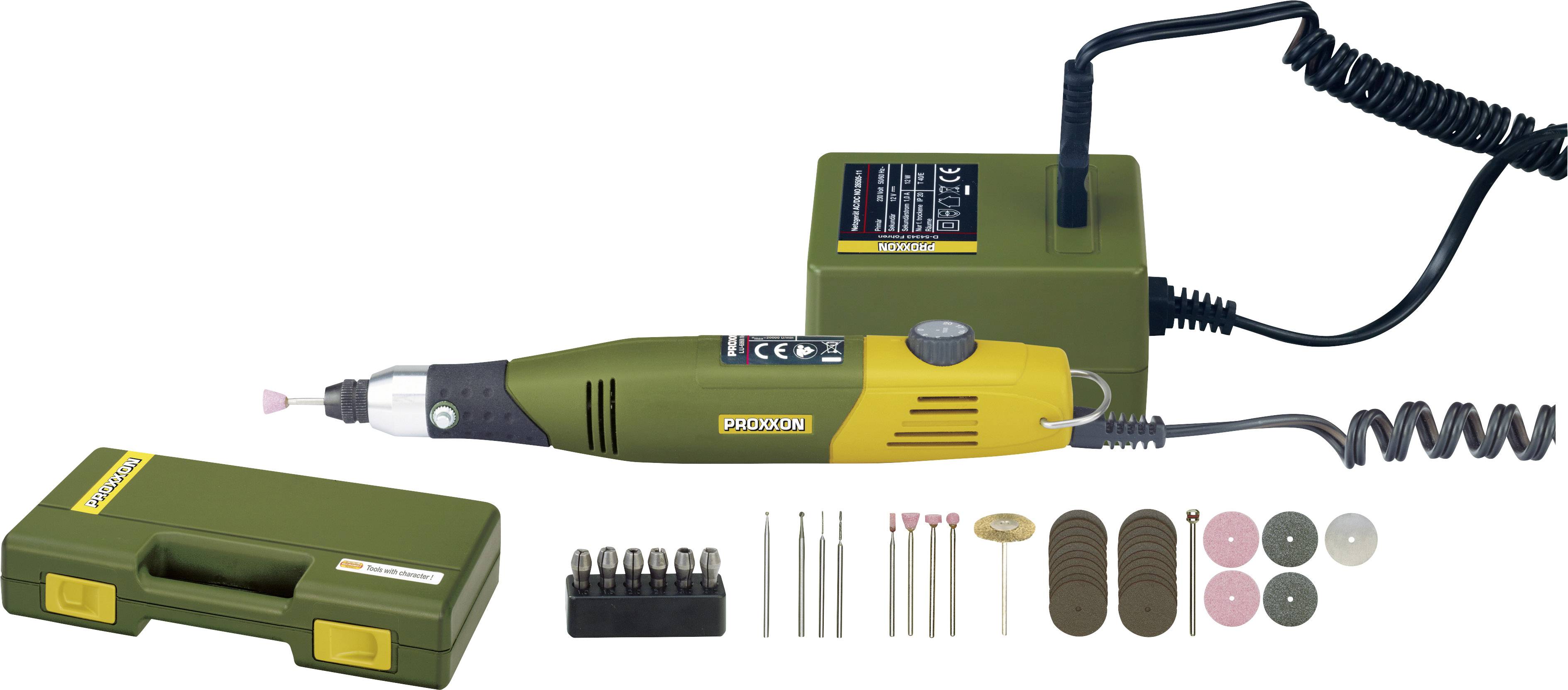 Proxxon Micromot 60/E 28 515 Multifunktionswerkzeug mit Zubehör, inkl. Koffer 34teilig 40W