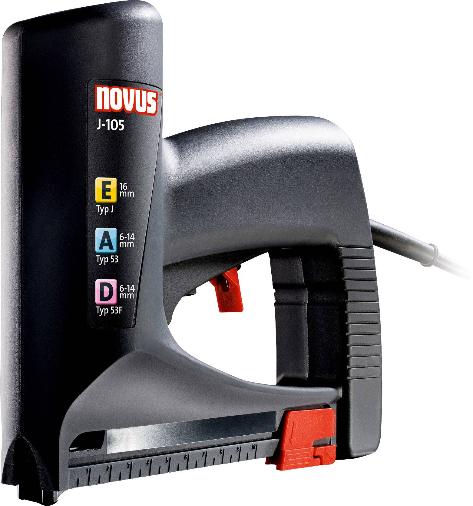 Novus Office J-105 106441000 Elektrotacker Klammerntyp Typ 53F, Typ 53, Typ 11, Typ 37 Klammernlänge 6 - 14 mm