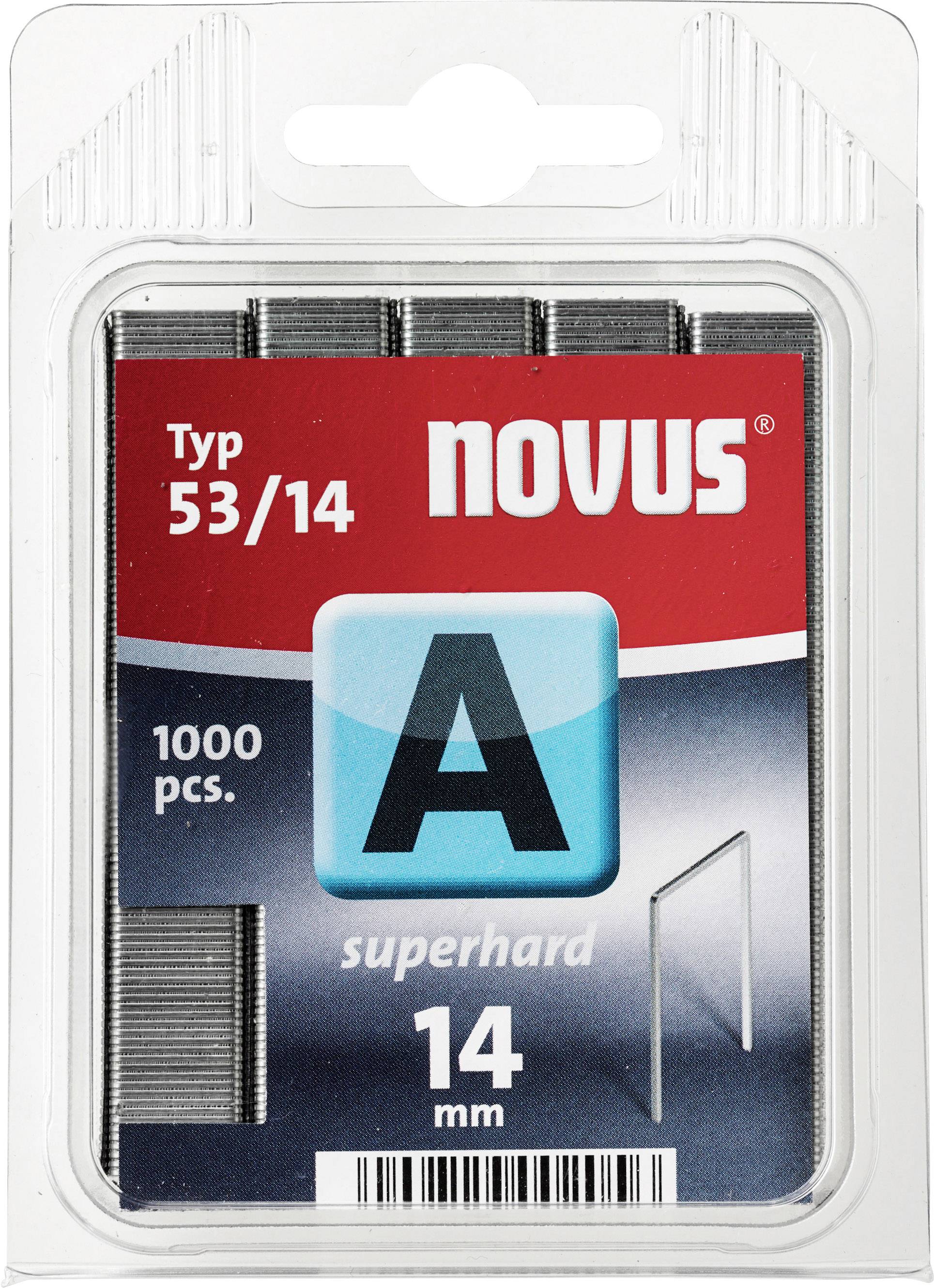 Novus Office 106442400 Feindrahtklammern Typ 53 1000 St. Abmessungen (L x B) 14 mm x 11.3 mm