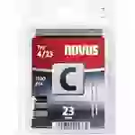 Novus Office 105106300 Schmalrückenklammern Typ 4 1100 St. Abmessungen (L x B) 23mm x 6mm Novus Office 105106300 Schmalrückenklammern Typ 4 1100 St. Abmessungen (L x B) 23mm x 6mm