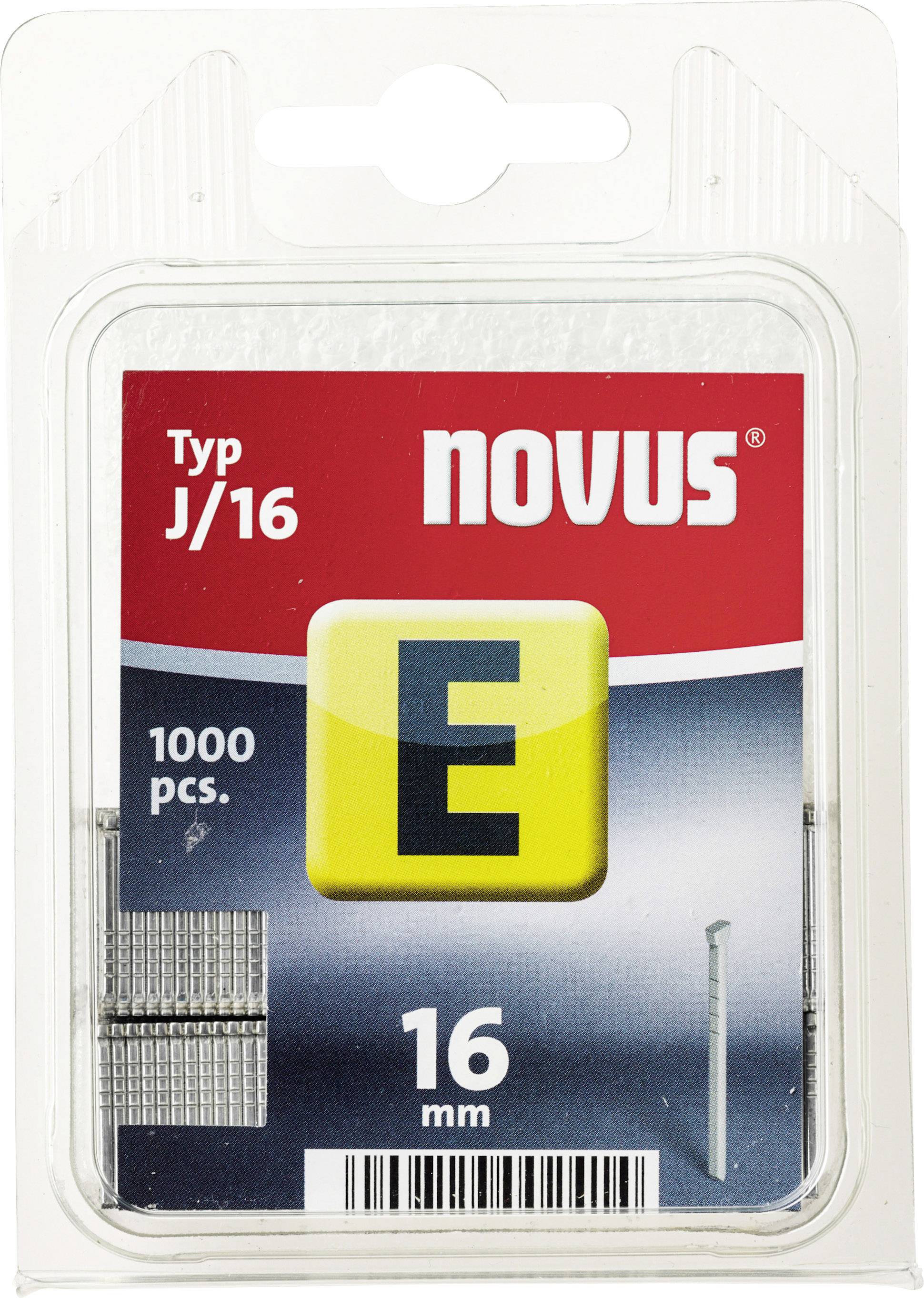 Novus Office 105110000 Tackernägel Typ J Produktabmessung, Länge 16 mm 1000 St.