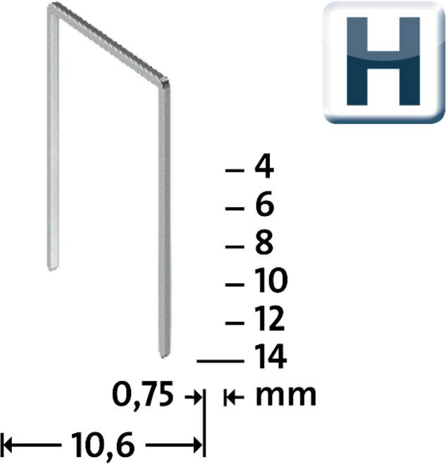 Novus Office 105107900 Feindrahtklammern Typ 37 2000 St. Abmessungen (L x B) 4mm x 10.6mm
