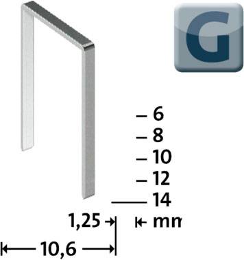 Novus Office 105108700 Flachdrahtklammern Typ 11 5000 St. Abmessungen (L x B) 8 mm x 10.6 mm