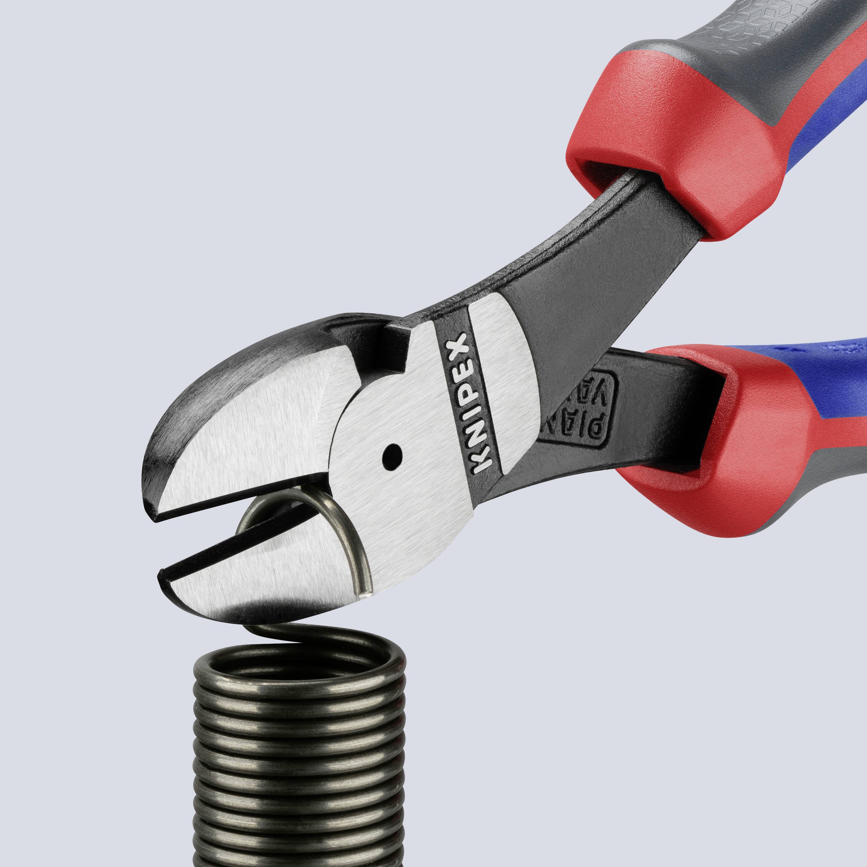 Knipex 74 02 180 Werkstatt Kraft-Seitenschneider mit Facette 180 mm