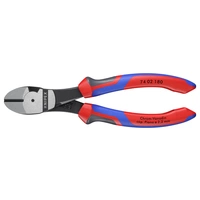 Knipex 74 02 180 Werkstatt Kraft-Seitenschneider mit Facette 180mm Knipex 74 02 180 Werkstatt Kraft-Seitenschneider mit Facette 180mm