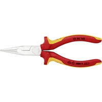 Knipex 25 06 160 VDE Flachrundzange Gerade Chrom-Vanadium Elektrostahl 160mm Knipex 25 06 160 VDE Flachrundzange Gerade Chrom-Vanadium Elektrostahl 160mm