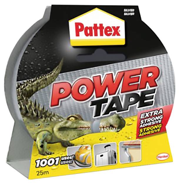 Pattex PT2DS Gewebeklebeband Power Tape Silber (L x B) 25m x 50mm 1St.
