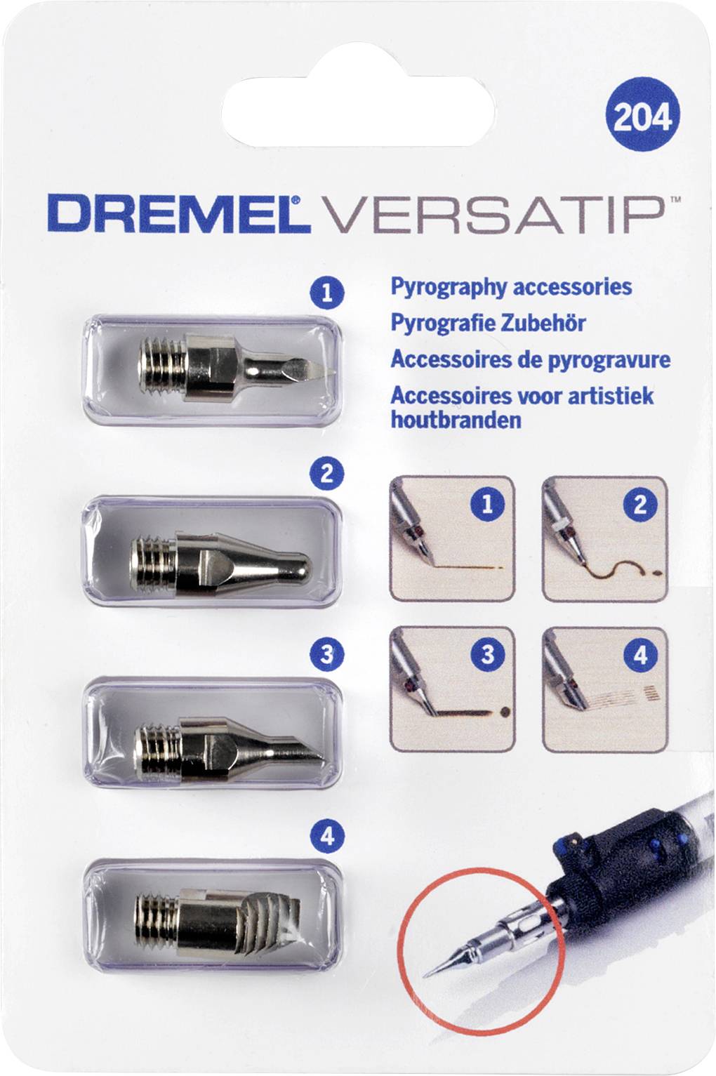 Dremel 204 Heißluftdüse Heißluftdüsen Inhalt 1 Set