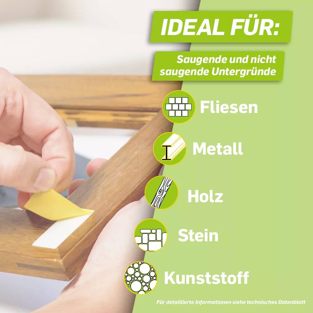 Pattex PXMS1 PXMS1 Doppelseitige Klebestrips (L x B) 40mm x 20mm 10St.