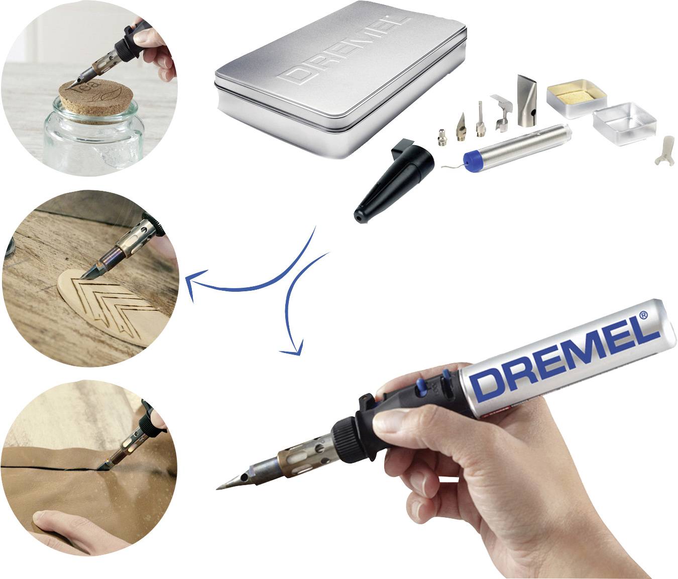 Dremel VersaTip 2000-6 Gaslötkolben 1200°C 90 min inkl. Piezozünder 1St.