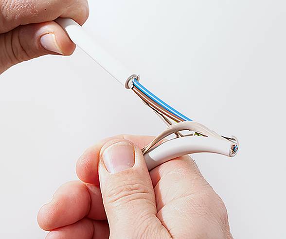 Jokari 10280 NO. 28 H SECURA Abisoliermesser Geeignet für Rundkabel 8 bis 28mm