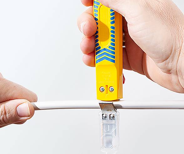 Jokari 10280 NO. 28 H SECURA Abisoliermesser Geeignet für Rundkabel 8 bis 28mm