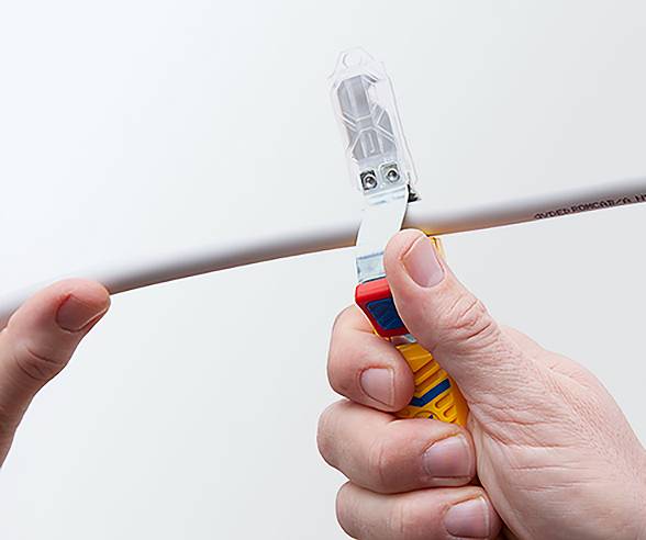 Jokari 10280 NO. 28 H SECURA Abisoliermesser Geeignet für Rundkabel 8 bis 28mm