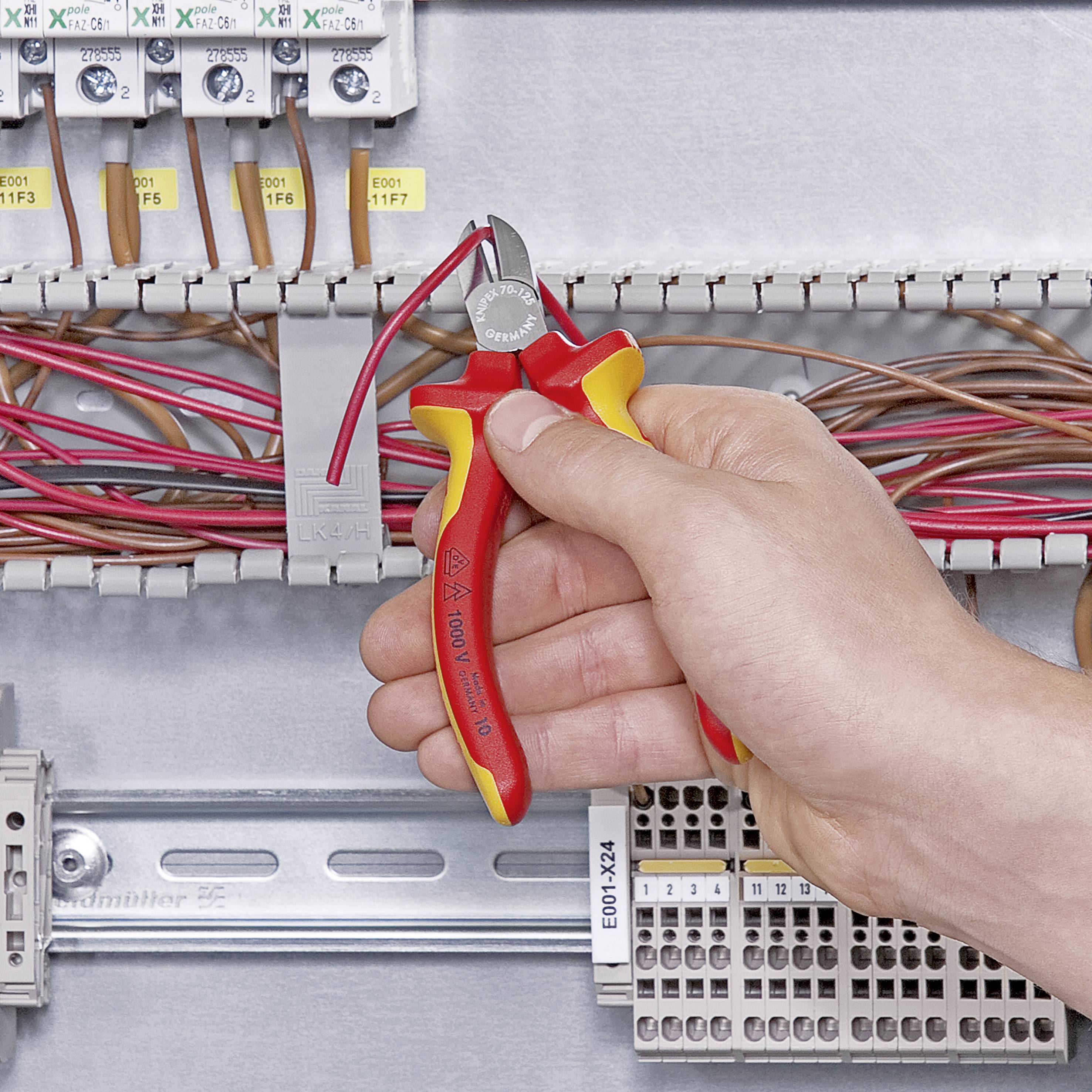 Knipex 70 06 125 VDE Seitenschneider mit Facette 125 mm