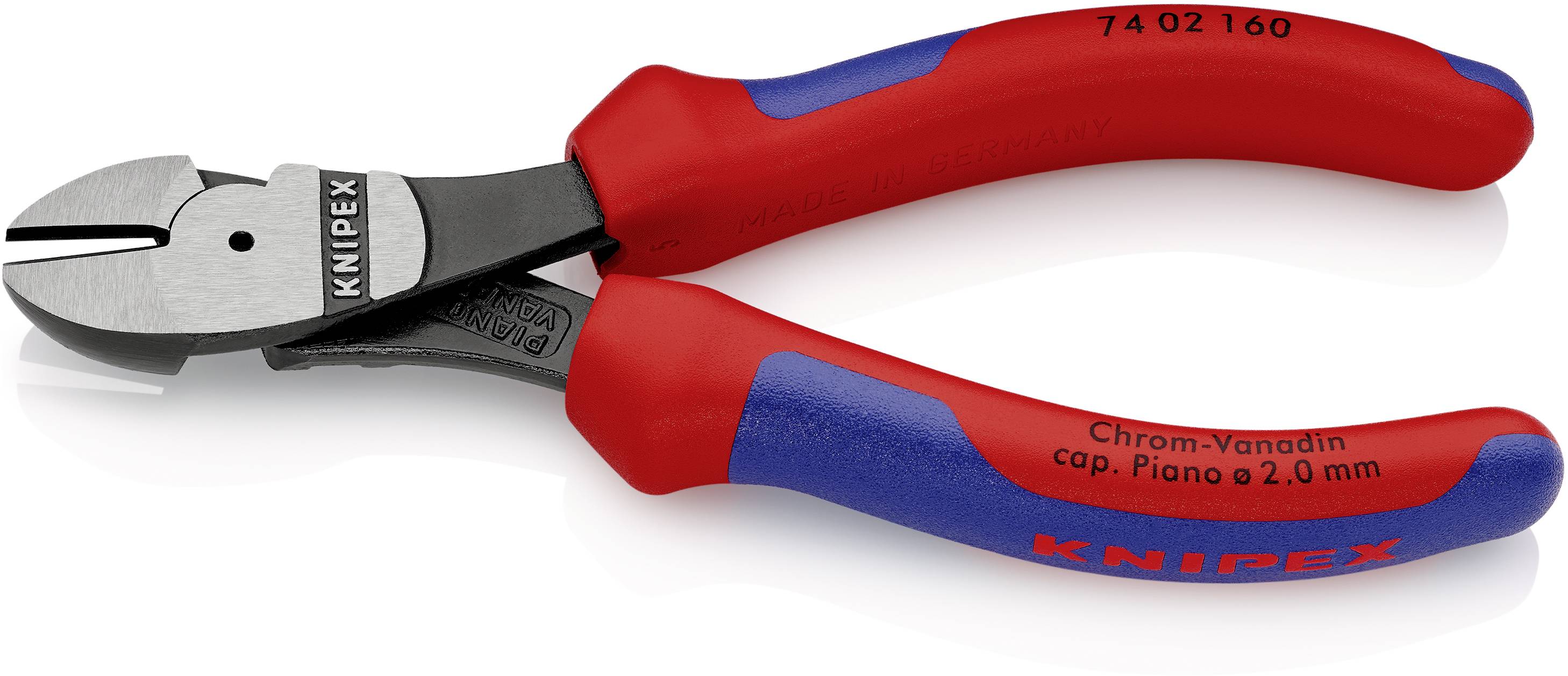 Knipex 74 02 160 74 02 160 Werkstatt Kraft-Seitenschneider mit Facette 160 mm