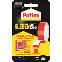 Pattex PRO/DIY Tapes PXMT2 Doppelseitiges Klebeband Weiß (L x B) 1.5m x 19mm 1St. Pattex PRO/DIY Tapes PXMT2 Doppelseitiges Klebeband Weiß (L x B) 1.5m x 19mm 1St.
