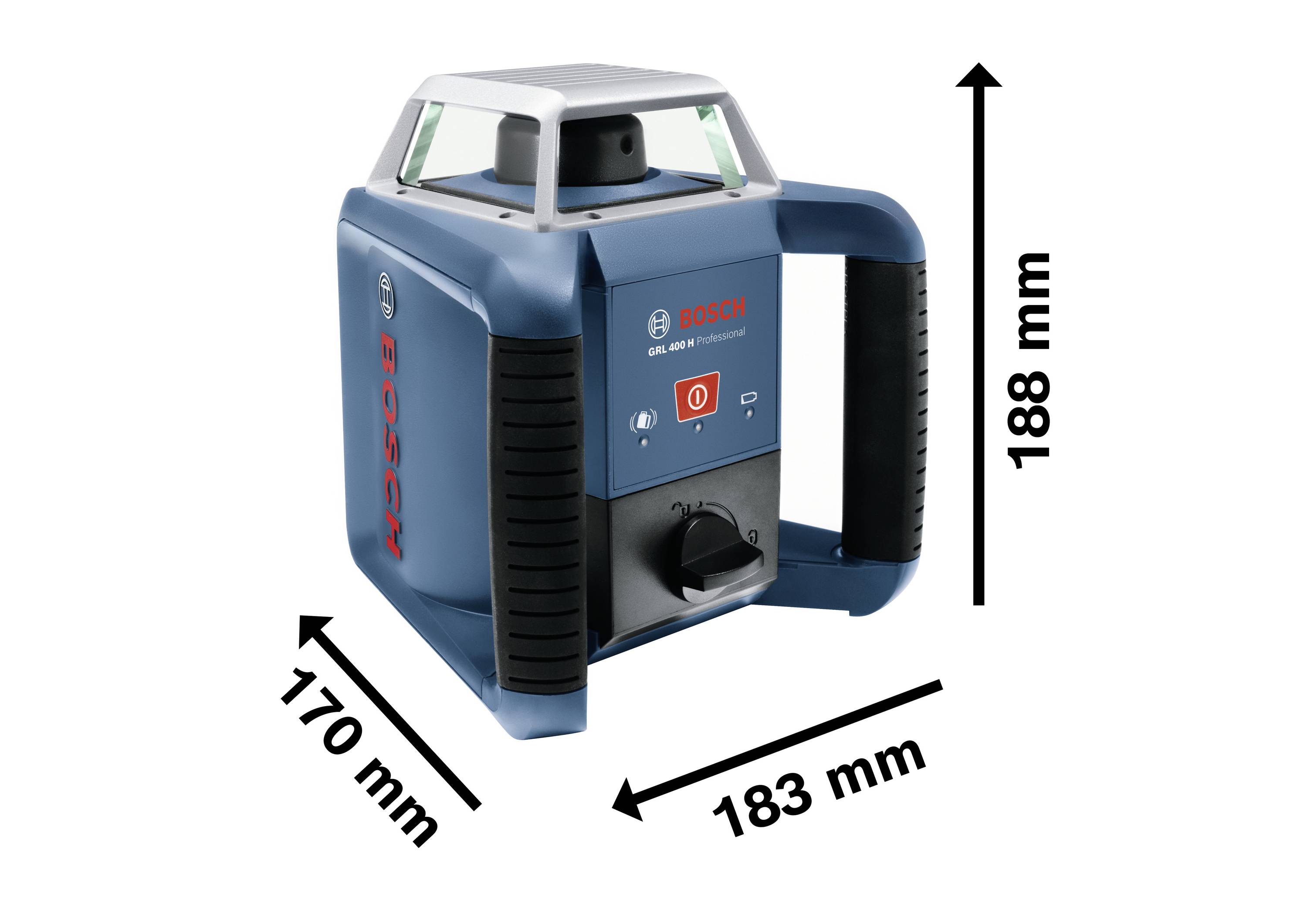 Bosch Professional GRL 400 H Rotationslaser selbstnivellierend, ohne Akku Reichweite (max.): 400m