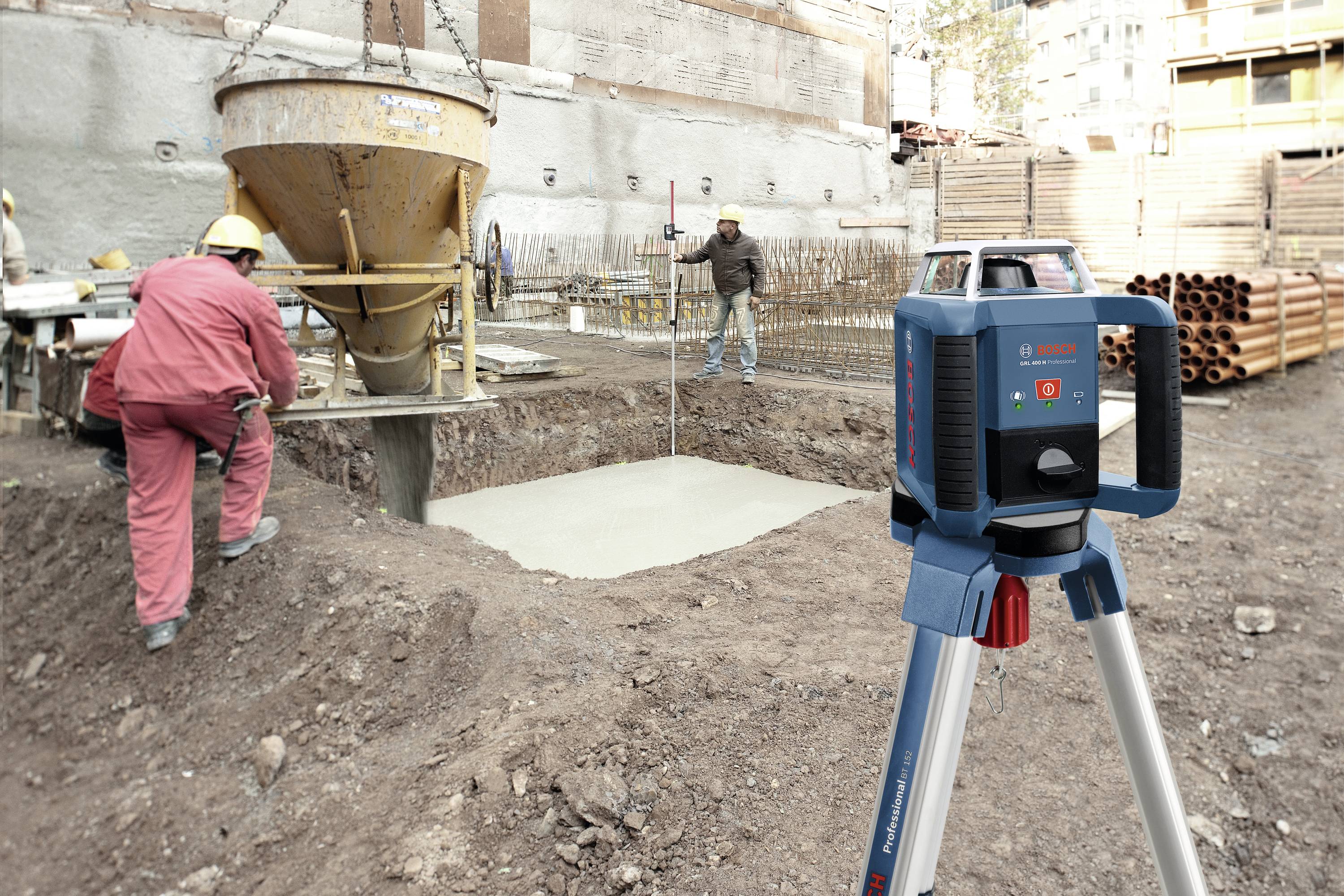 Bosch Professional GRL 400 H Rotationslaser selbstnivellierend, ohne Akku Reichweite (max.): 400 m