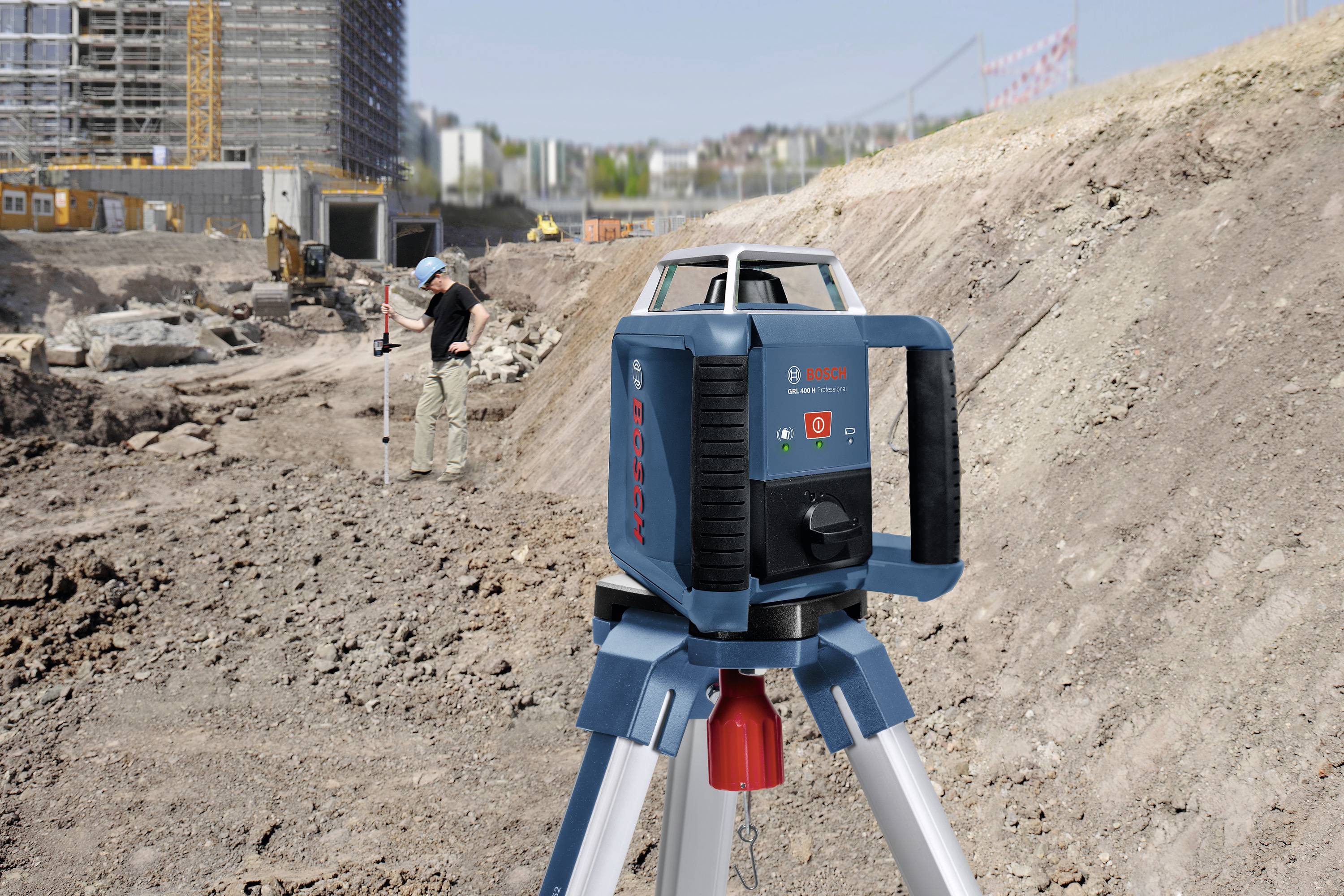 Bosch Professional GRL 400 H Rotationslaser selbstnivellierend, ohne Akku Reichweite (max.): 400m