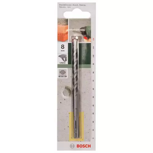 Bosch Accessories 2609256906 Beton-Spiralbohrer 8 mm Gesamtlänge 120 mm SDS-Quick 1 St. Bosch Accessories 2609256906 Beton-Spiralbohrer 8 mm Gesamtlänge 120 mm SDS-Quick 1 St.