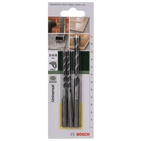 Bosch Accessories 2609256918 Hartmetall Mehrzweckbohrer-Set 3teilig 5 mm, 6 mm, 8mm SDS-Quick 1 Set Bosch Accessories 2609256918 Hartmetall Mehrzweckbohrer-Set 3teilig 5 mm, 6 mm, 8mm SDS-Quick 1 Set