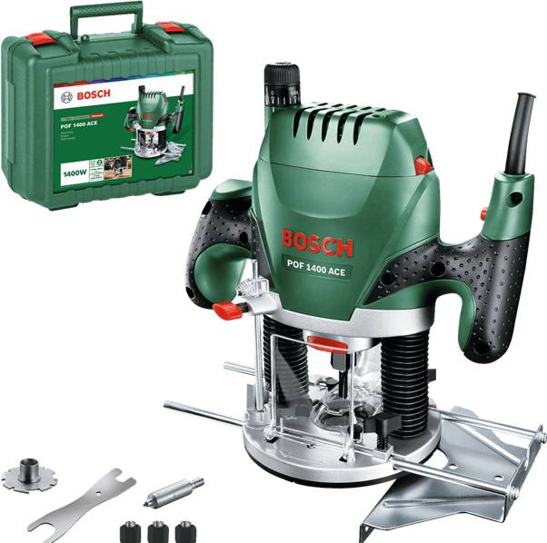 Bosch Home and Garden Oberfräse 060326C800 POF 1400 ACE inkl. Koffer 1400W