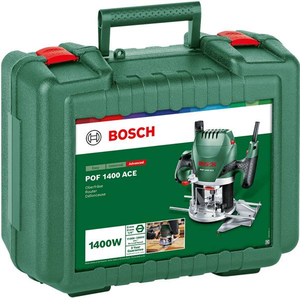 Bosch Home and Garden Oberfräse 060326C800 POF 1400 ACE inkl. Koffer 1400W