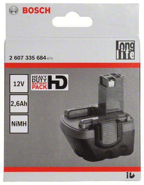 Bosch Accessories 2607335684 Werkzeug-Akku 12 V 2.6 Ah NiMH