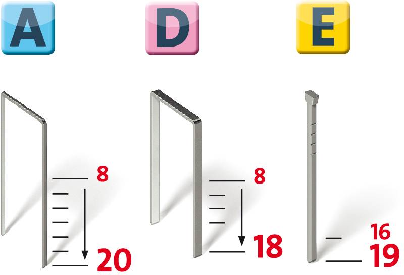 Novus Tools J-165 EAD 105112200 Elektrotacker Klammerntyp Typ 53, Typ 53F Klammernlänge 8 - 18mm
