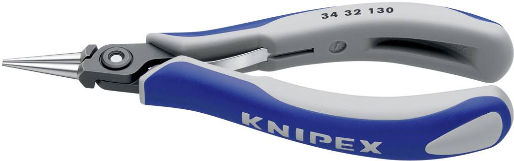 Knipex 34 32 130 Elektronik- u. Feinmechanik Rundzange Gerade Chrom-Vanadium Kugellagerstahl 135mm