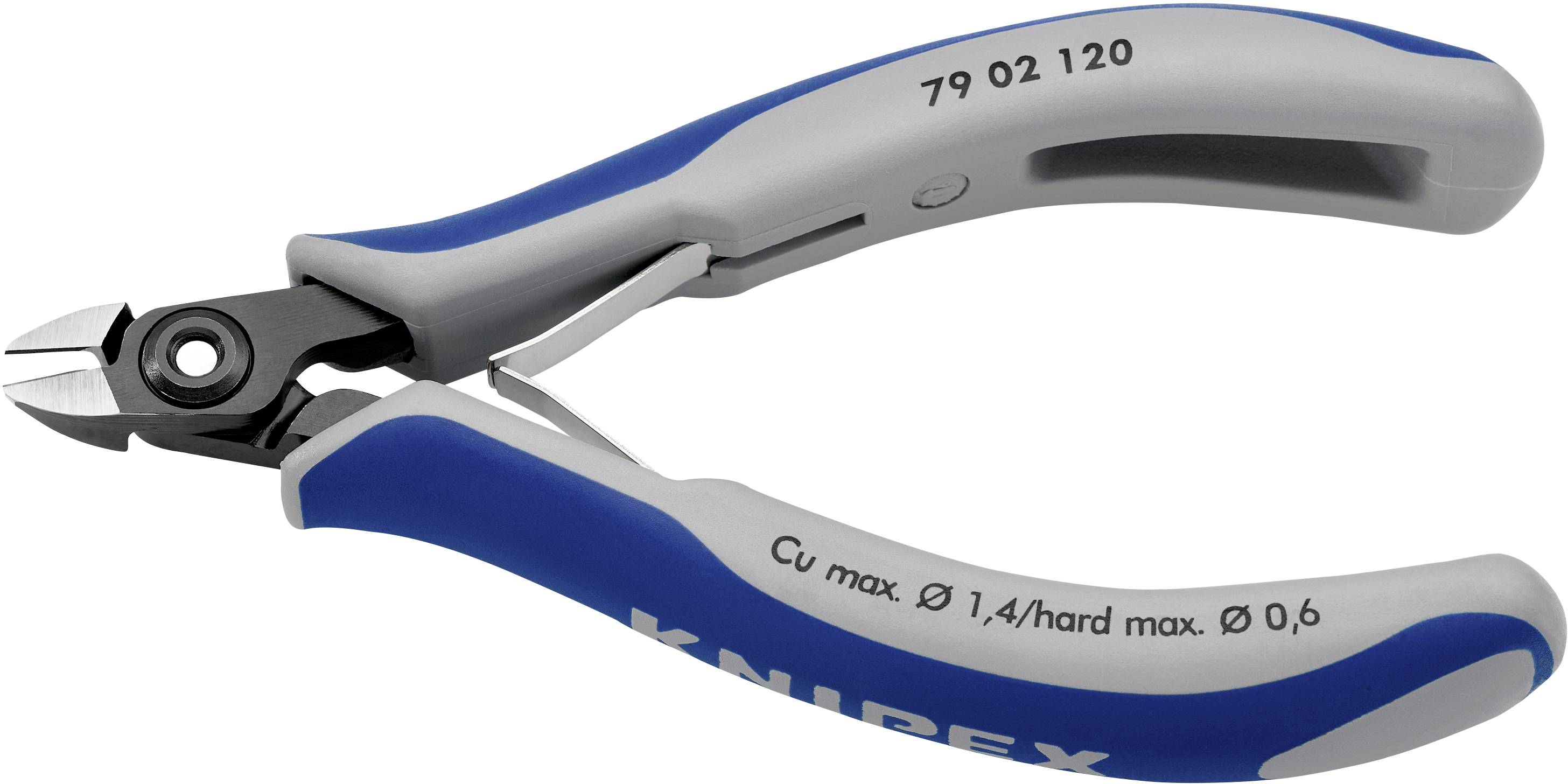 Knipex 79 02 120 Elektronik- u. Feinmechanik Seitenschneider mit Facette 120mm
