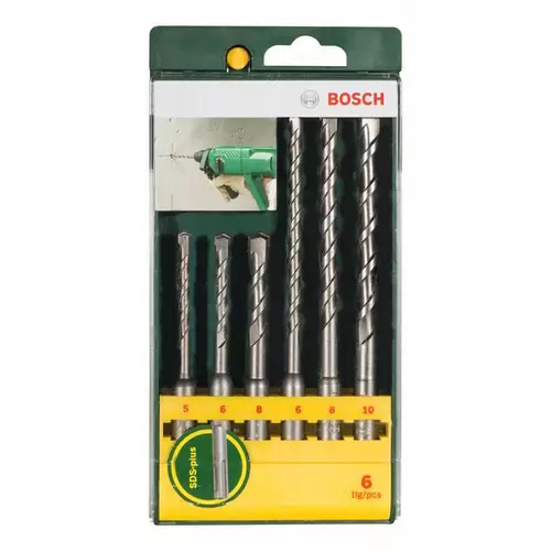 Bosch Accessories Promoline 2607019447 Hartmetall Hammerbohrer-Set 6teilig 5 mm, 6 mm, 6 mm, 8 mm, 8 mm, 10mm SDS-Plus 1 Set Bosch Accessories Promoline 2607019447 Hartmetall Hammerbohrer-Set 6teilig 5 mm, 6 mm, 6 mm, 8 mm, 8 mm, 10mm SDS-Plus 1 Set