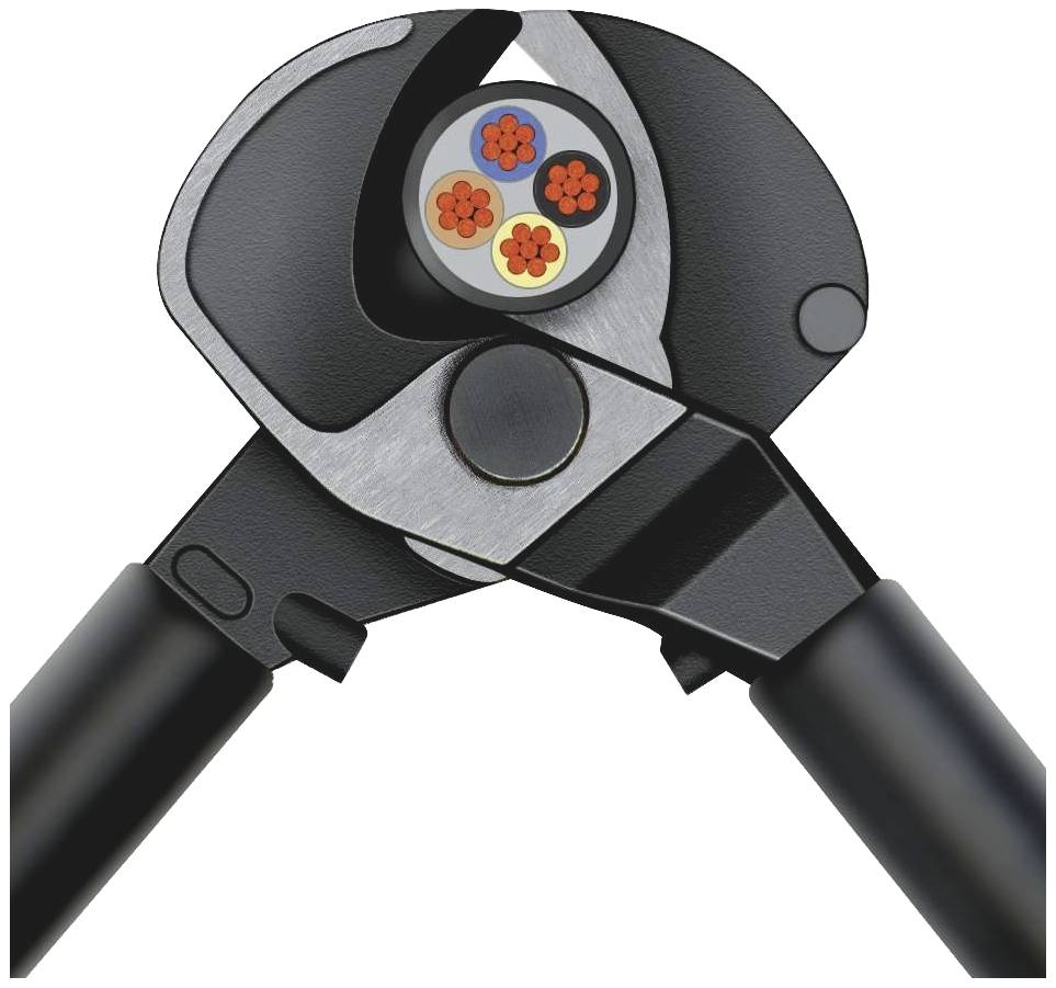 Rennsteig Werkzeuge D27 700 027 2 Kabelschere Geeignet für (Abisoliertechnik) Alu- und Kupferkabel, ein- und mehrdrähtig 27 mm 150 mm²