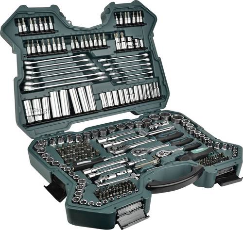Brüder Mannesmann Steckschlüsselsatz metrisch 1/4  (6.3 mm), 3/8  (10 mm), 1/2  (12.5 mm) 215teilig