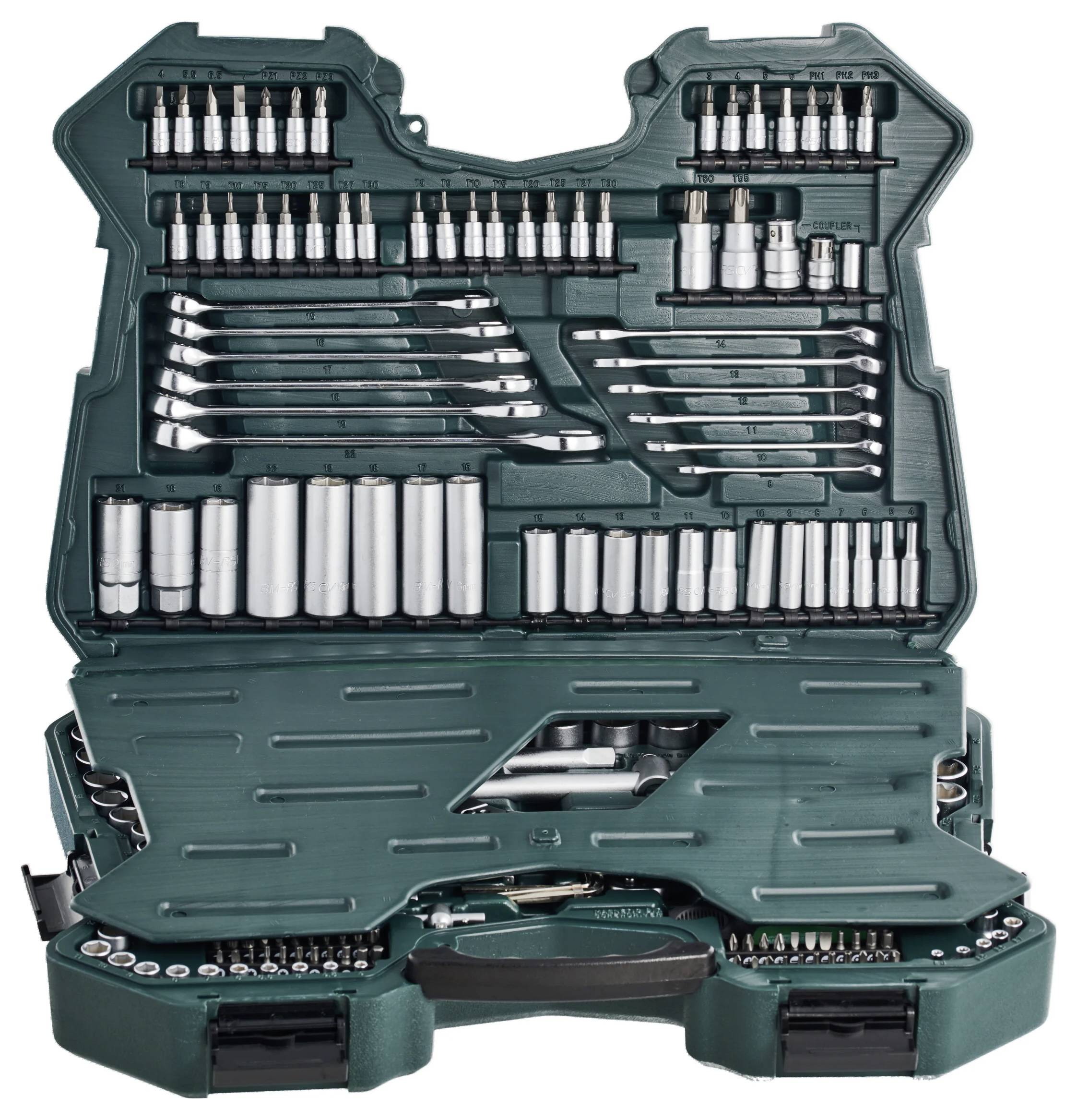 Brüder Mannesmann Steckschlüsselsatz metrisch 1/4" (6.3 mm), 3/8" (10 mm), 1/2" (12.5 mm) 215teilig M98430