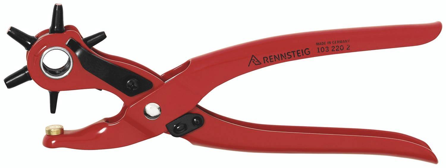 Rennsteig Werkzeuge 103 220 2 Revolverlochzange 2 mm, 2.5 mm, 3 mm, 3.5 mm, 4 mm, 5mm 240mm 1St.