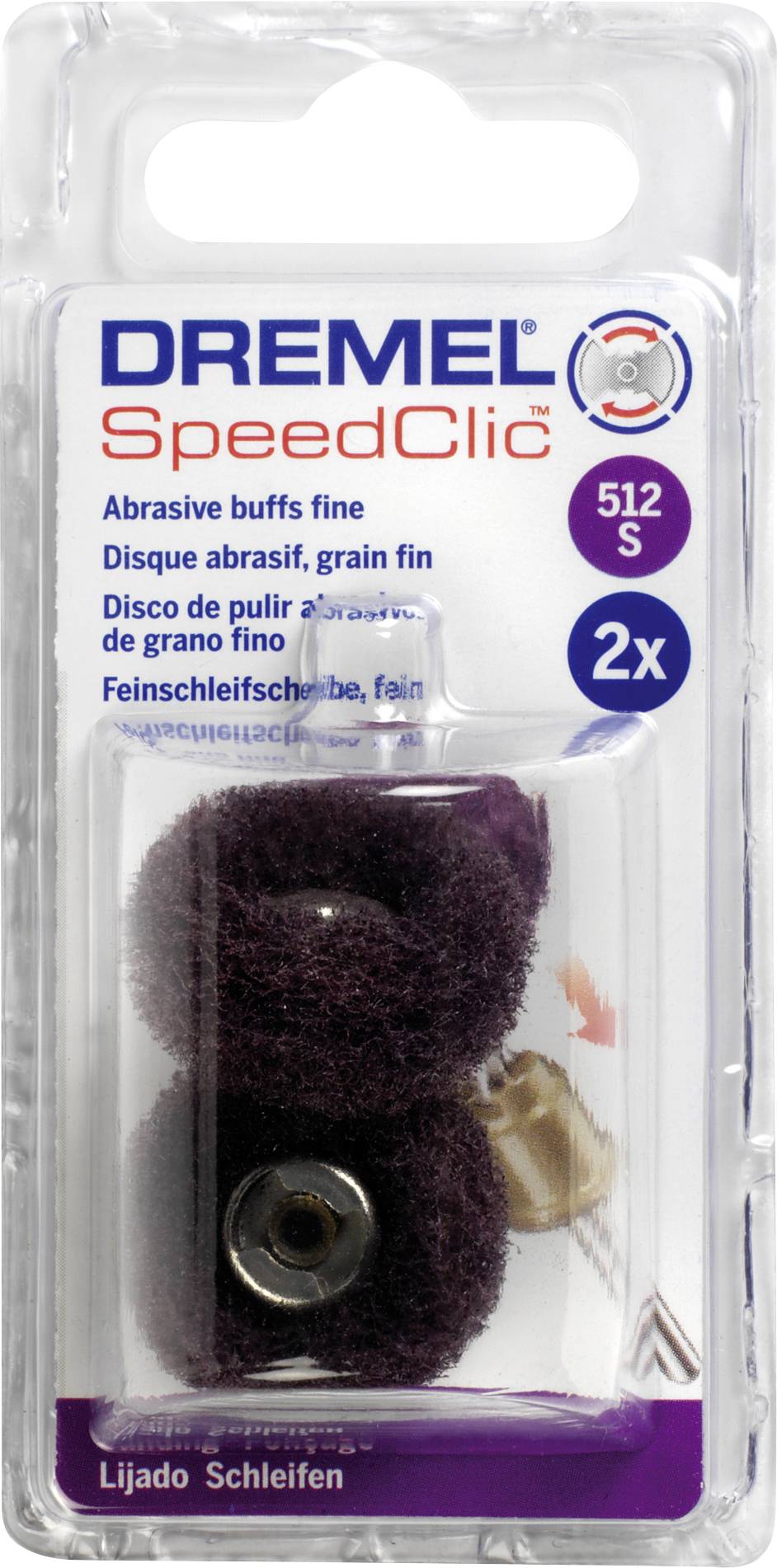 Dremel 2615S512JA 2er Feinschleifscheiben fein SpeedClick 512S 2St.