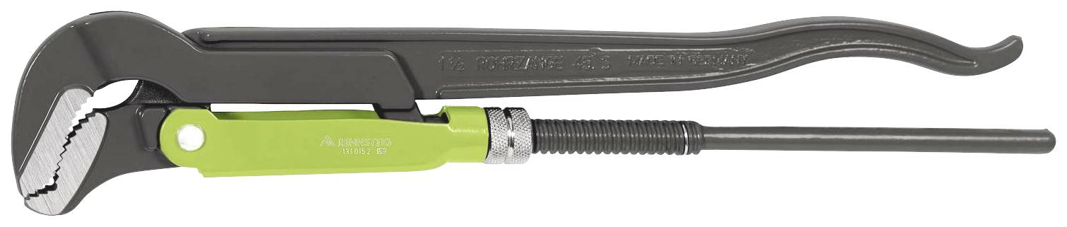Eck-Rohrzange 45° S-Maul 131 015 2 für Rohr-Ø max. 1,5 Zoll Länge 420 mm Spannweite 0-60 mm