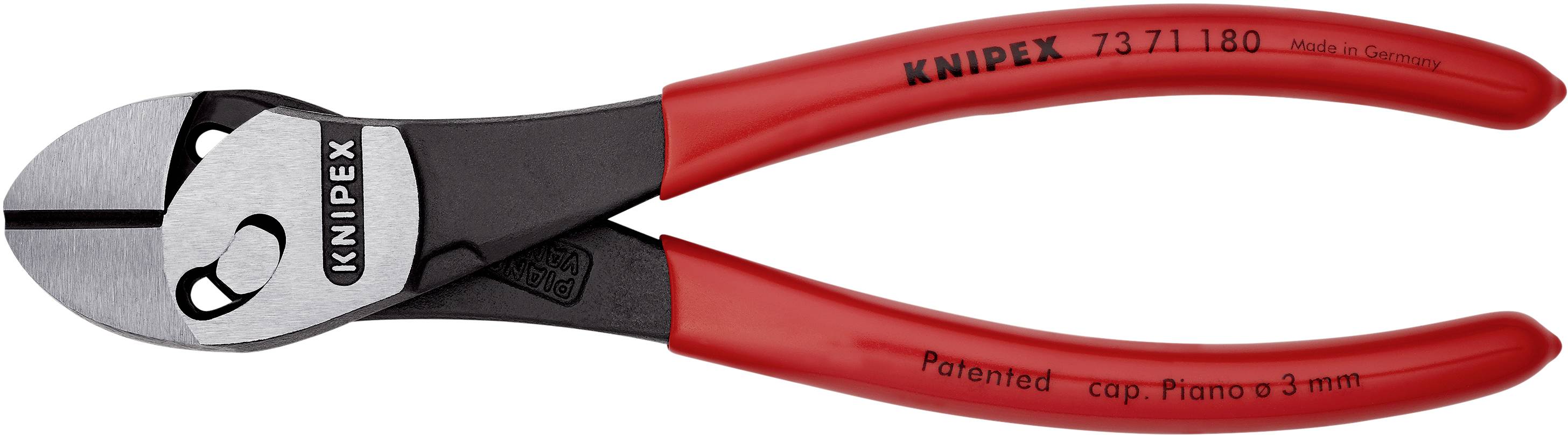 Knipex TwinForce 73 71 180 Werkstatt Kraft-Seitenschneider mit Facette 180mm