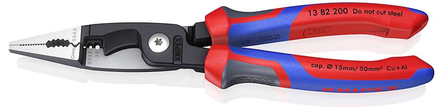 Knipex 13 82 200 Multifunktionszange 50mm² (max) 0 (max) 15mm (max)