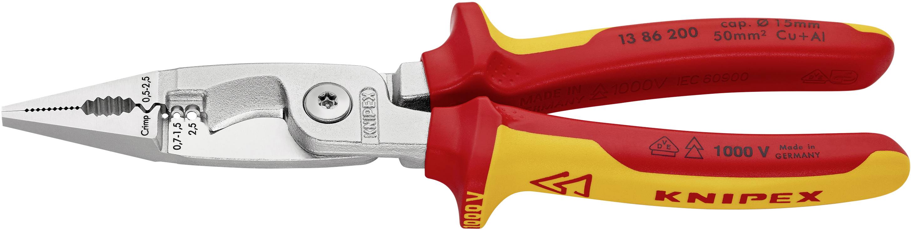 Knipex 13 86 200 13 86 200 Multifunktionszange 50 mm² (max) 0 (max) 15 mm (max)