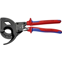 Knipex 95 32 320 Ratschen-Kabelschneider Geeignet für (Abisoliertechnik) Alu- und Kupferkabel, ein- und mehrdrähtig 60mm 600mm² Knipex 95 32 320 Ratschen-Kabelschneider Geeignet für (Abisoliertechnik) Alu- und Kupferkabel, ein- und mehrdrähtig 60mm 600mm²
