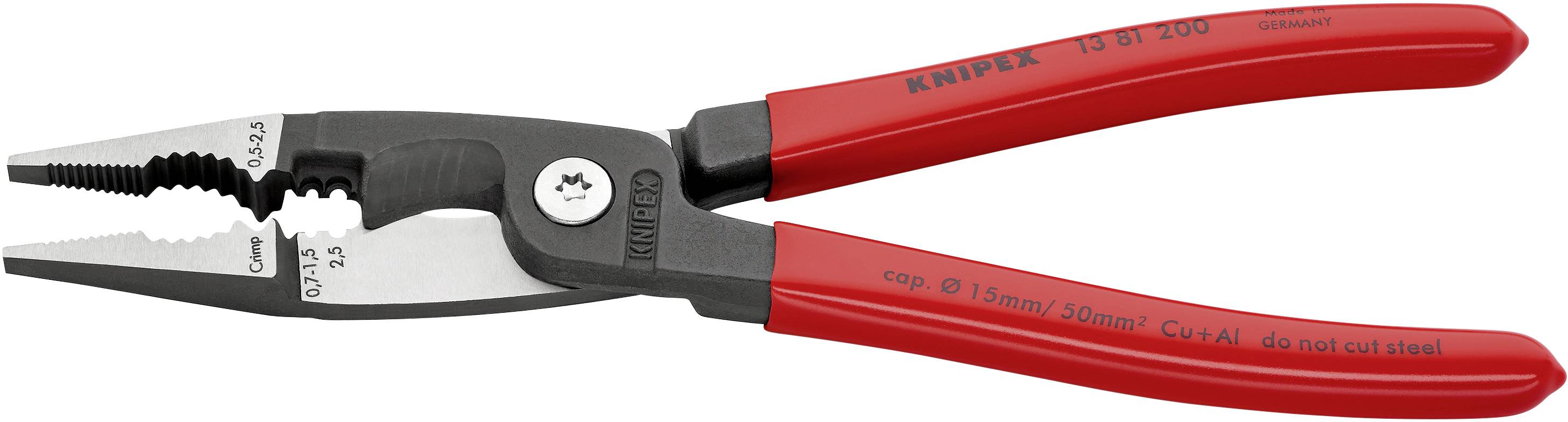 Knipex 13 81 200 Elektro-Installationszange 50mm² (max) 0 (max) 15mm (max)