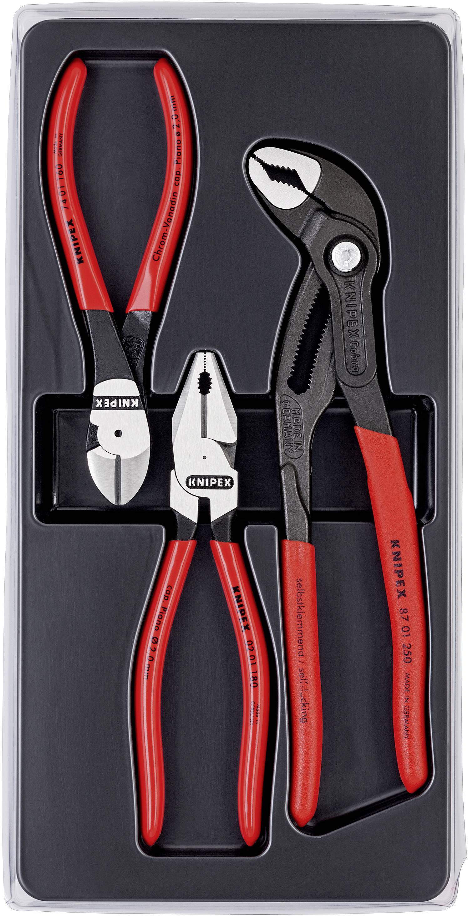 Knipex 00 20 10 Werkstatt Zangen-Set 3teilig