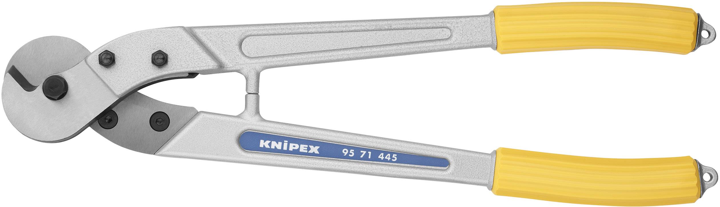 Knipex 95 71 445 Drahtseilschere Geeignet für (Abisoliertechnik) Alu- und Kupferkabel, ein- und mehrdrähtig 10 mm 95 mm²