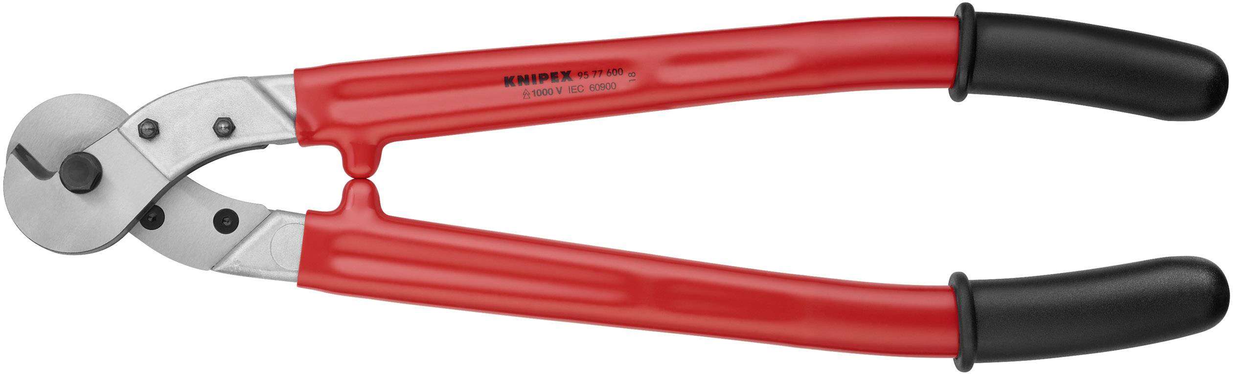 Knipex 95 77 600 Drahtseilschere Geeignet für (Abisoliertechnik 